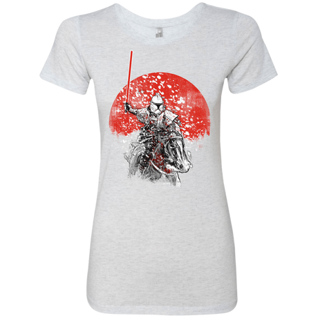 T-Shirts Heather White / S Samurai Trooper Women's Triblend T-Shirt
