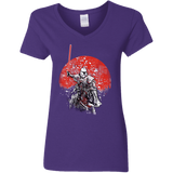 T-Shirts Purple / S Samurai Trooper Women's V-Neck T-Shirt