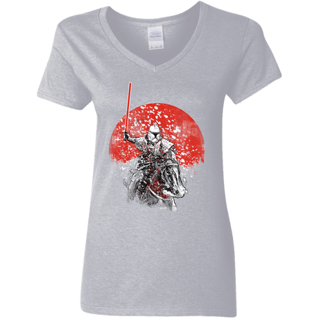 T-Shirts Sport Grey / S Samurai Trooper Women's V-Neck T-Shirt