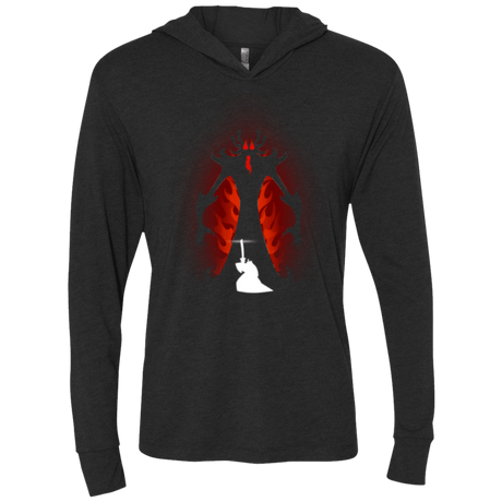 T-Shirts Vintage Black / X-Small Samurai vs Demon Triblend Long Sleeve Hoodie Tee