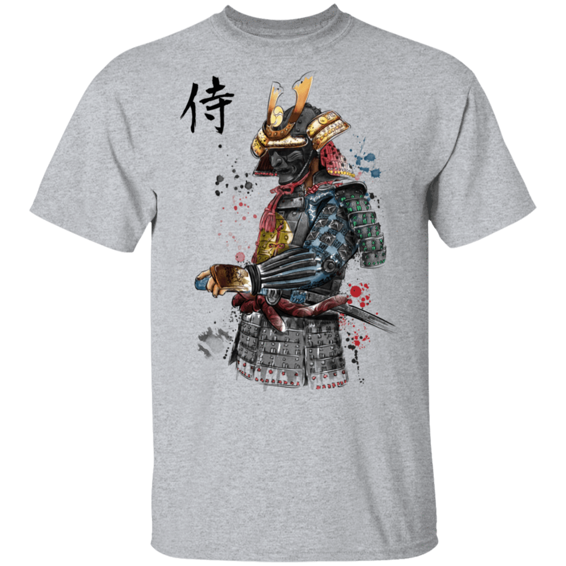 T-Shirts Sport Grey / S Samurai Watercolor T-Shirt