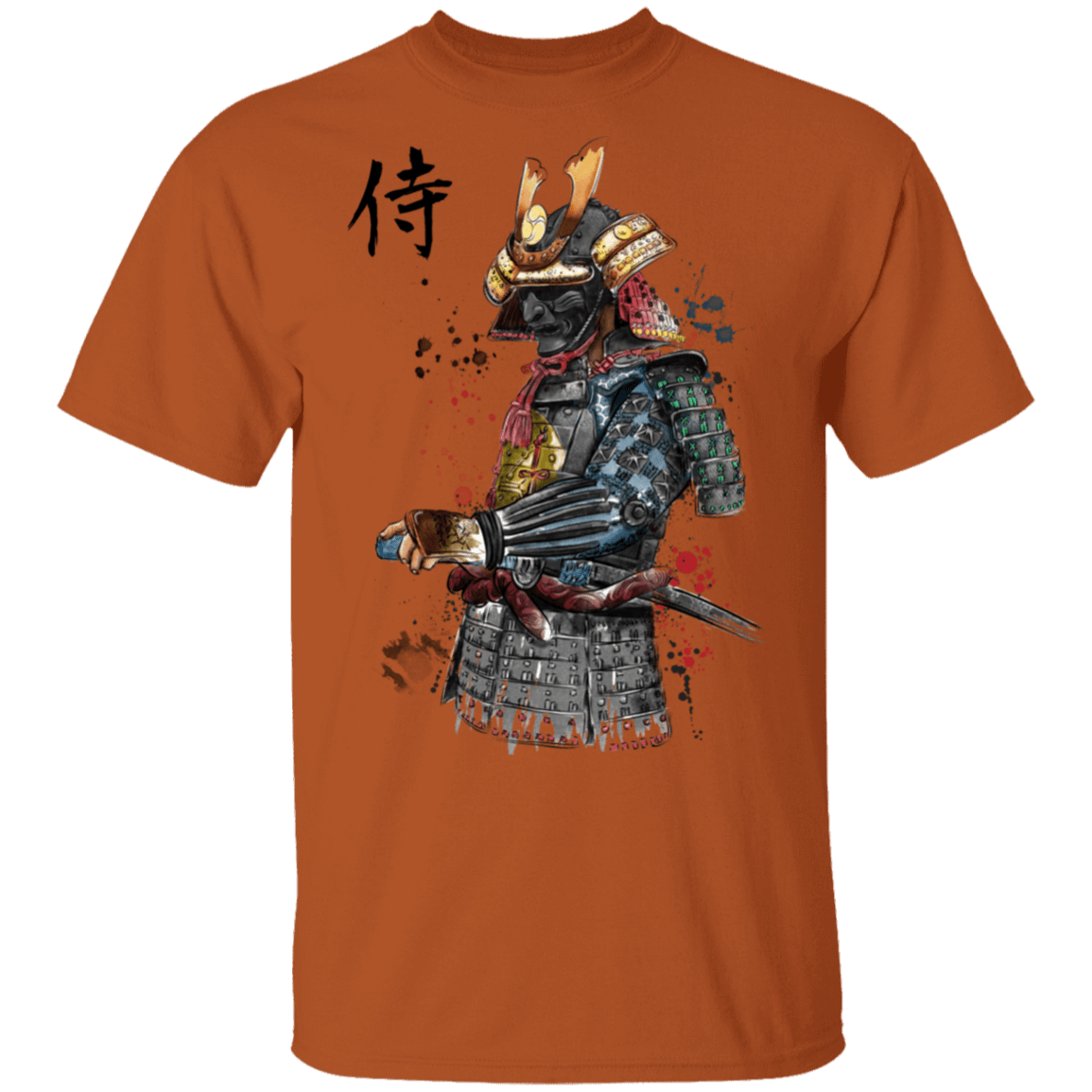 T-Shirts Texas Orange / S Samurai Watercolor T-Shirt