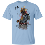 T-Shirts Light Blue / YXS Samurai Watercolor Youth T-Shirt