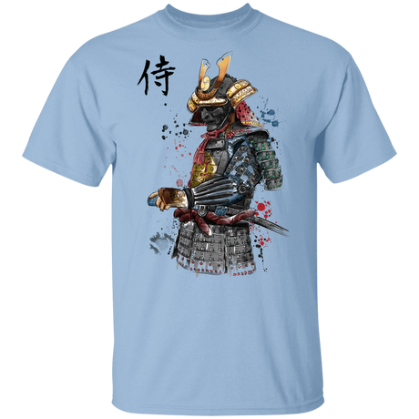 T-Shirts Light Blue / YXS Samurai Watercolor Youth T-Shirt
