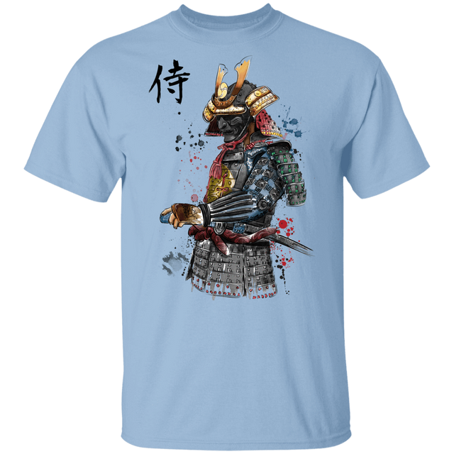 T-Shirts Light Blue / YXS Samurai Watercolor Youth T-Shirt