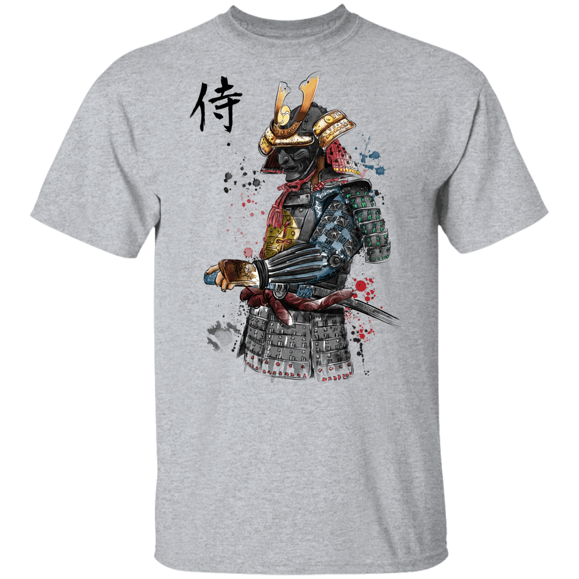 T-Shirts Sport Grey / YXS Samurai Watercolor Youth T-Shirt