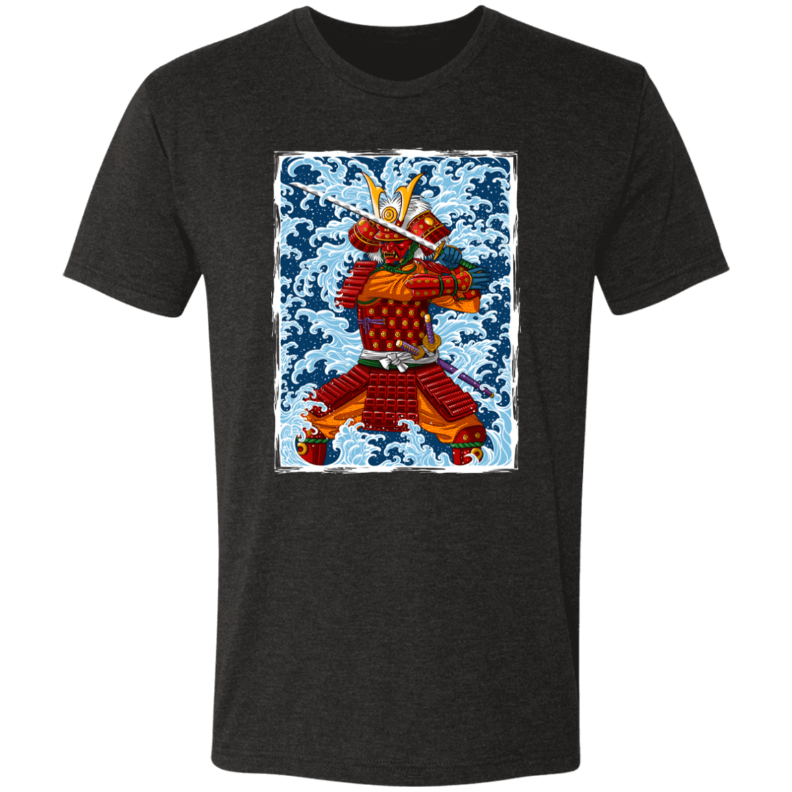 T-Shirts Vintage Black / S Samurai Wave Men's Triblend T-Shirt