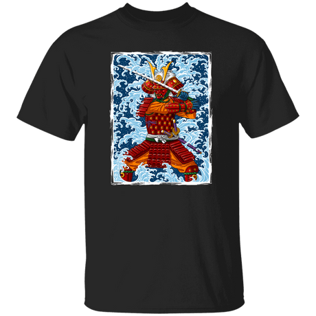 T-Shirts Black / S Samurai Wave T-Shirt