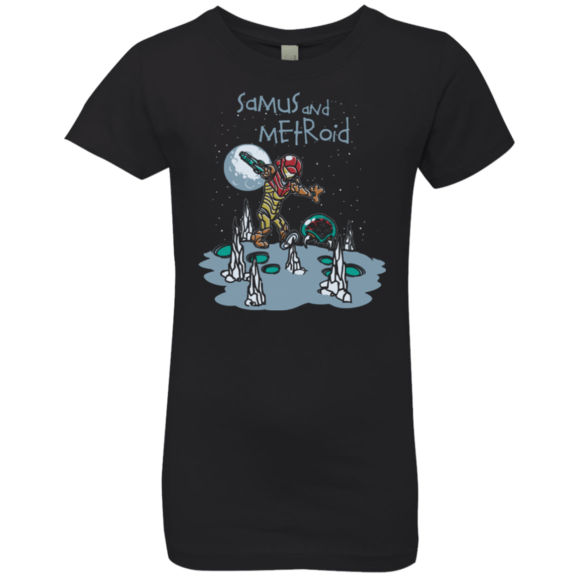 T-Shirts Black / YXS Samus and Metroid Girls Premium T-Shirt