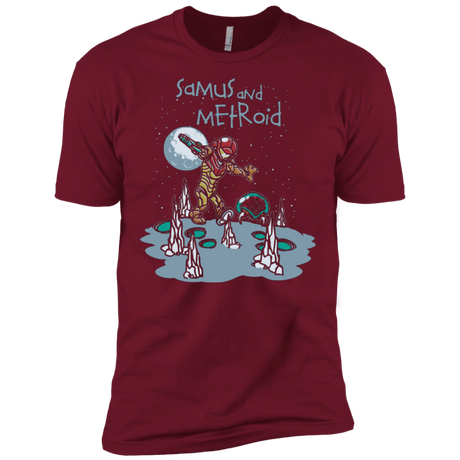T-Shirts Cardinal / X-Small Samus and Metroid Men's Premium T-Shirt