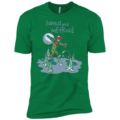 T-Shirts Kelly Green / X-Small Samus and Metroid Men's Premium T-Shirt