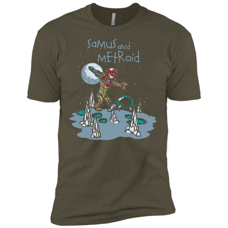 T-Shirts Military Green / X-Small Samus and Metroid Men's Premium T-Shirt