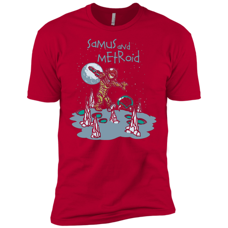 T-Shirts Red / X-Small Samus and Metroid Men's Premium T-Shirt