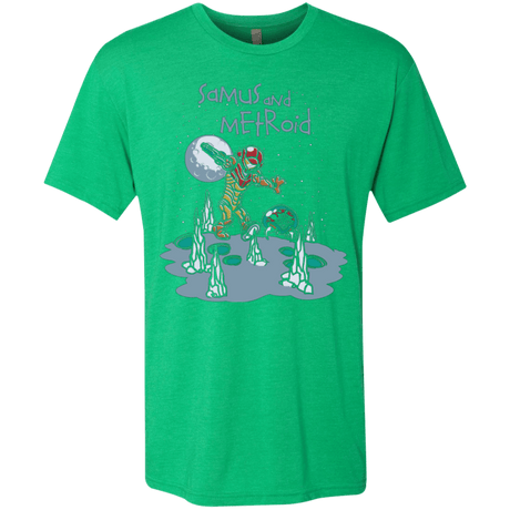 T-Shirts Envy / Small Samus and Metroid Men's Triblend T-Shirt