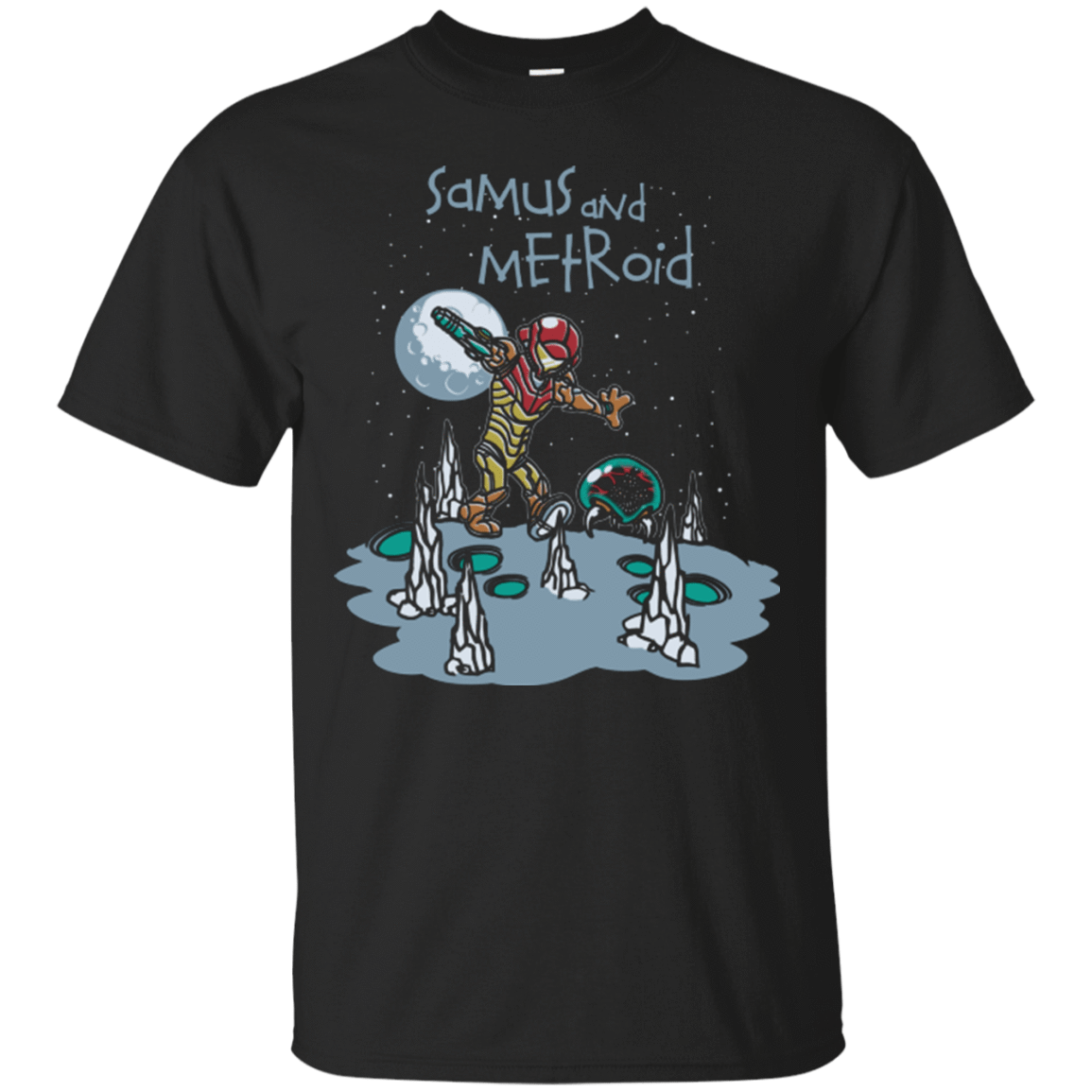 T-Shirts Black / Small Samus and Metroid T-Shirt
