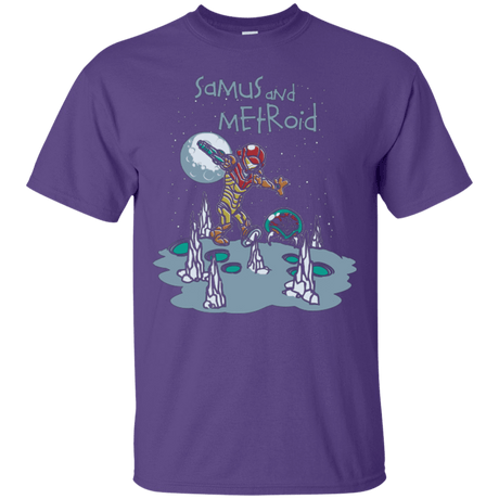 T-Shirts Purple / Small Samus and Metroid T-Shirt