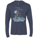 T-Shirts Vintage Navy / X-Small Samus and Metroid Triblend Long Sleeve Hoodie Tee