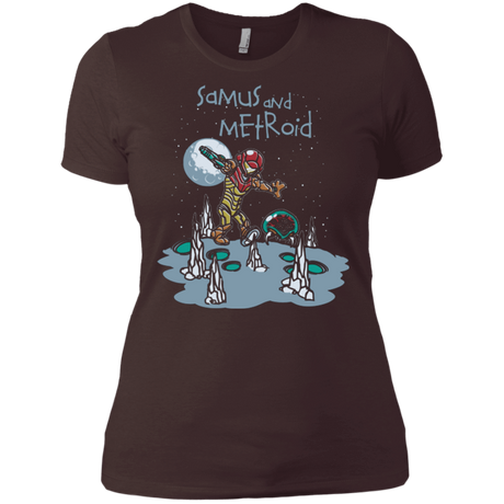 T-Shirts Dark Chocolate / X-Small Samus and Metroid Women's Premium T-Shirt