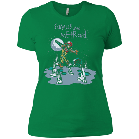 T-Shirts Kelly Green / X-Small Samus and Metroid Women's Premium T-Shirt