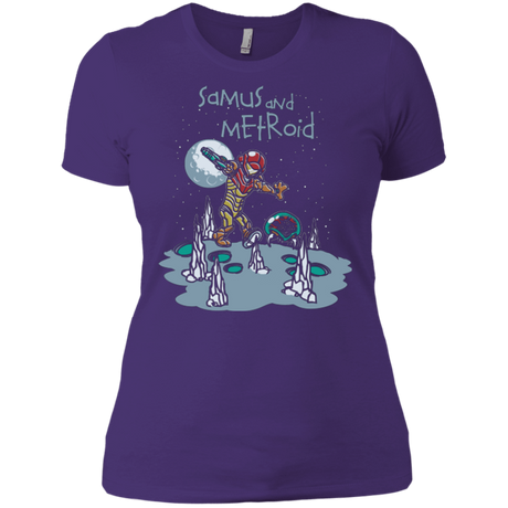 T-Shirts Purple / X-Small Samus and Metroid Women's Premium T-Shirt