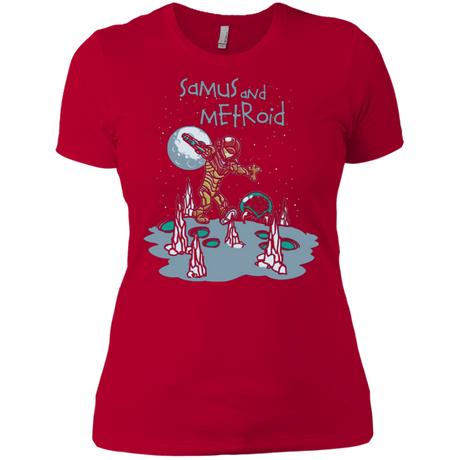 T-Shirts Red / X-Small Samus and Metroid Women's Premium T-Shirt