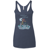 T-Shirts Vintage Navy / X-Small Samus and Metroid Women's Triblend Racerback Tank