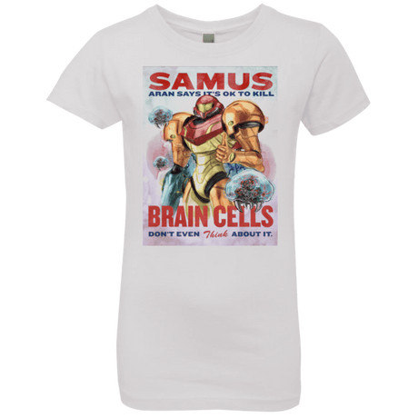 T-Shirts White / YXS Samus Aran Propaganda Girls Premium T-Shirt