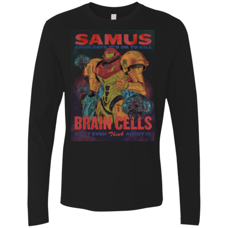 T-Shirts Black / Small Samus Aran Propaganda Men's Premium Long Sleeve
