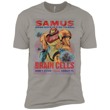 T-Shirts Light Grey / X-Small Samus Aran Propaganda Men's Premium T-Shirt
