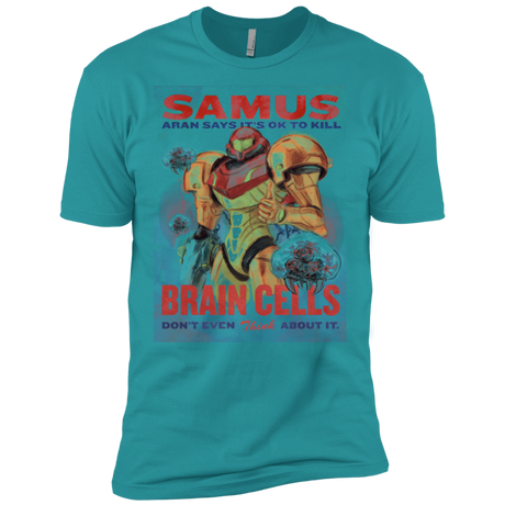 T-Shirts Tahiti Blue / X-Small Samus Aran Propaganda Men's Premium T-Shirt