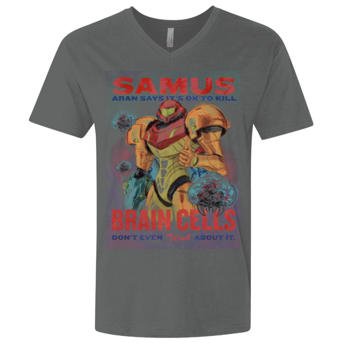 Samus Aran Propaganda Men's Premium V-Neck