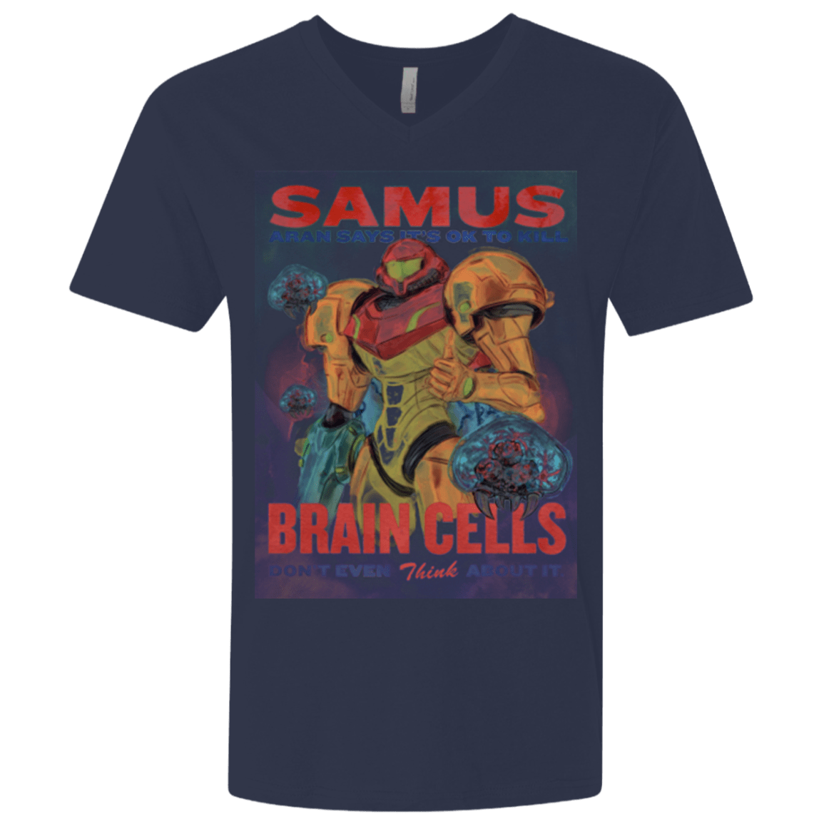 Samus Aran Propaganda Men's Premium V-Neck