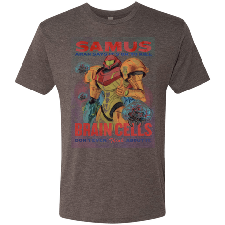 T-Shirts Macchiato / Small Samus Aran Propaganda Men's Triblend T-Shirt