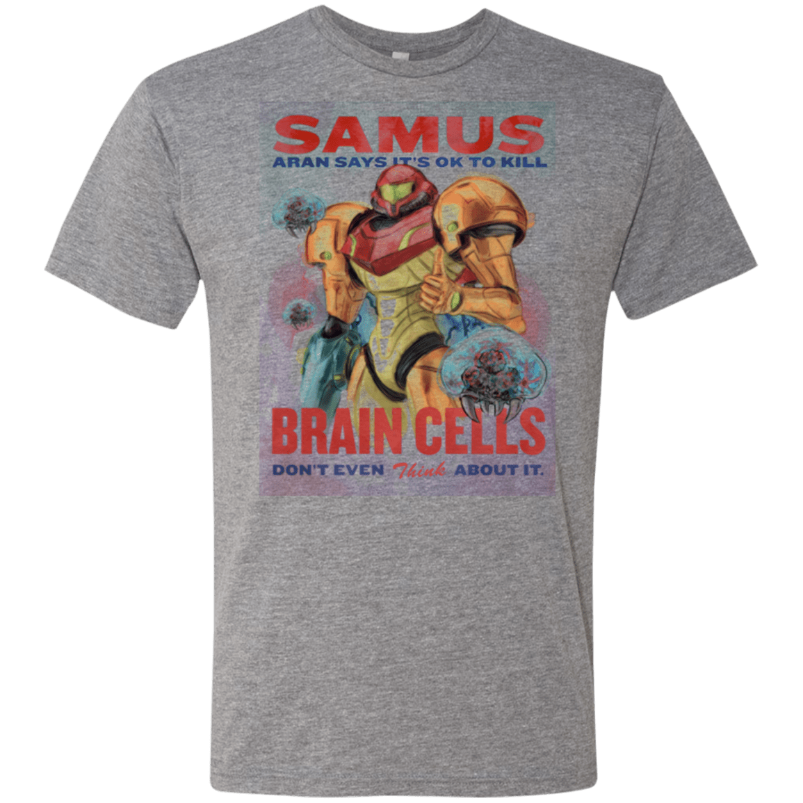 T-Shirts Premium Heather / Small Samus Aran Propaganda Men's Triblend T-Shirt