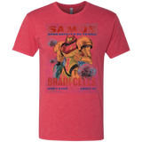 T-Shirts Vintage Red / Small Samus Aran Propaganda Men's Triblend T-Shirt