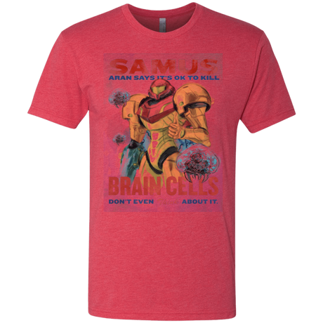 T-Shirts Vintage Red / Small Samus Aran Propaganda Men's Triblend T-Shirt