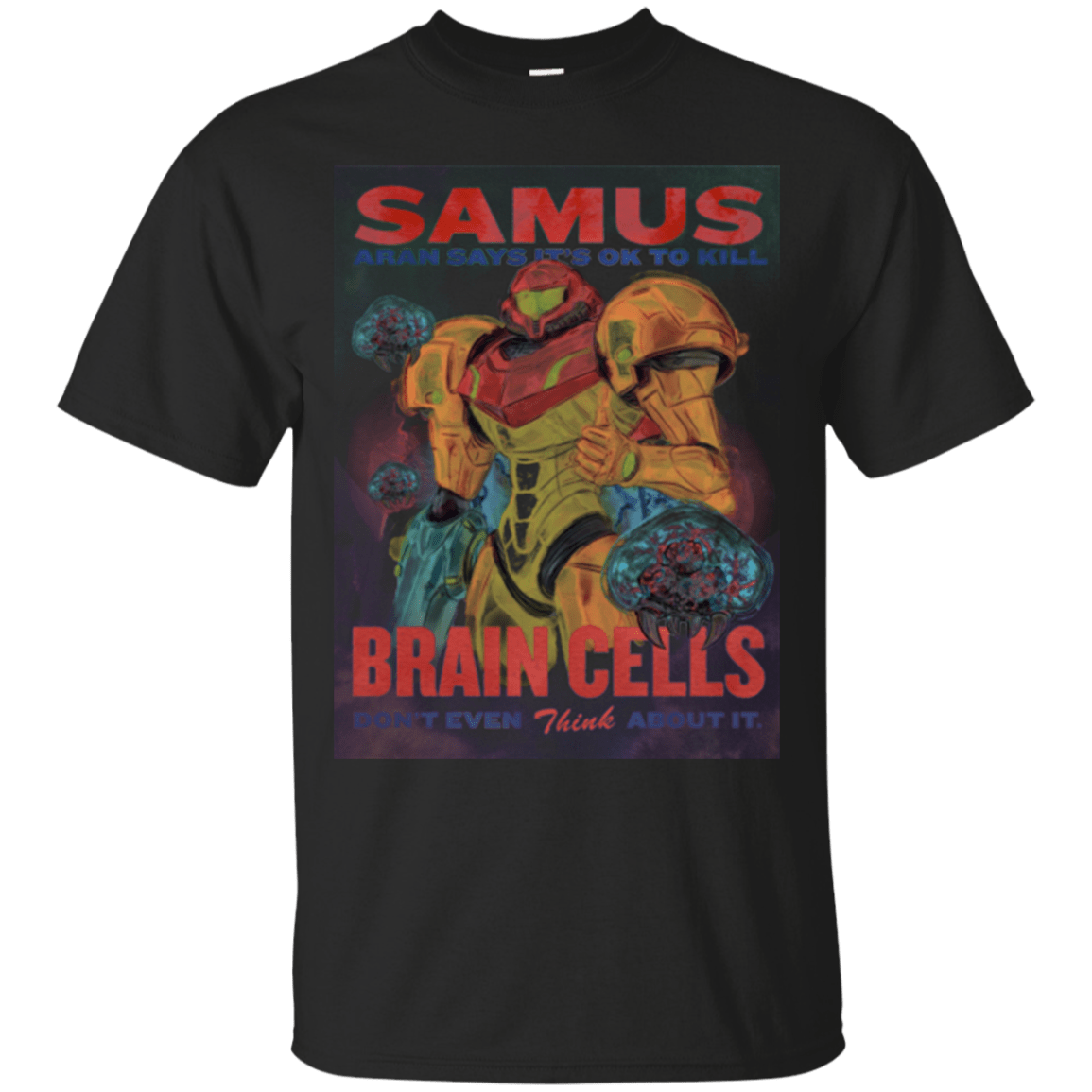 T-Shirts Black / Small Samus Aran Propaganda T-Shirt