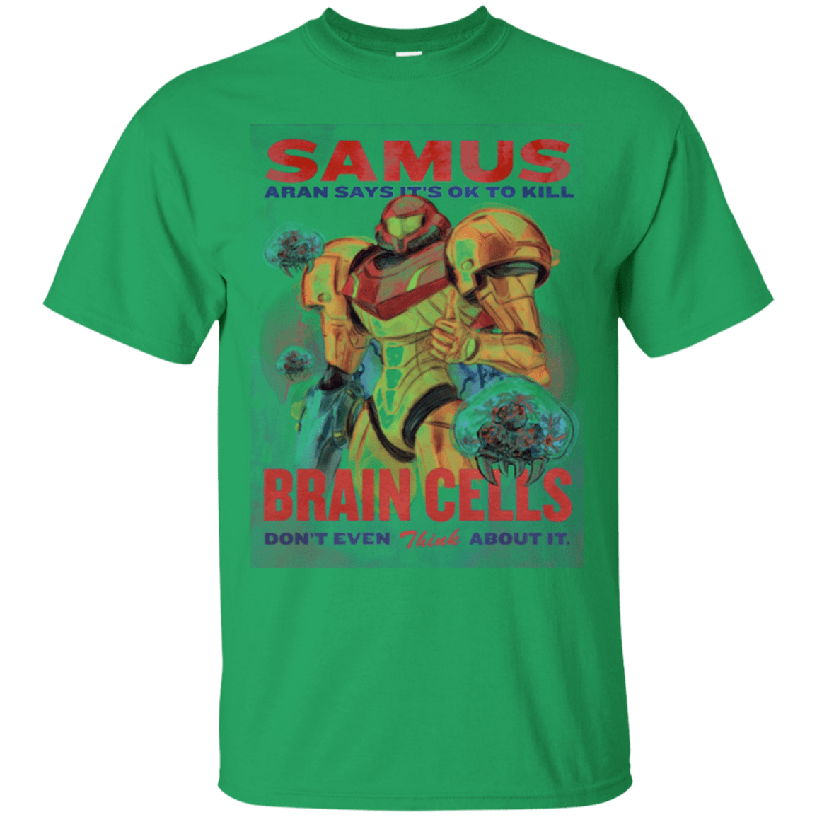 T-Shirts Irish Green / Small Samus Aran Propaganda T-Shirt