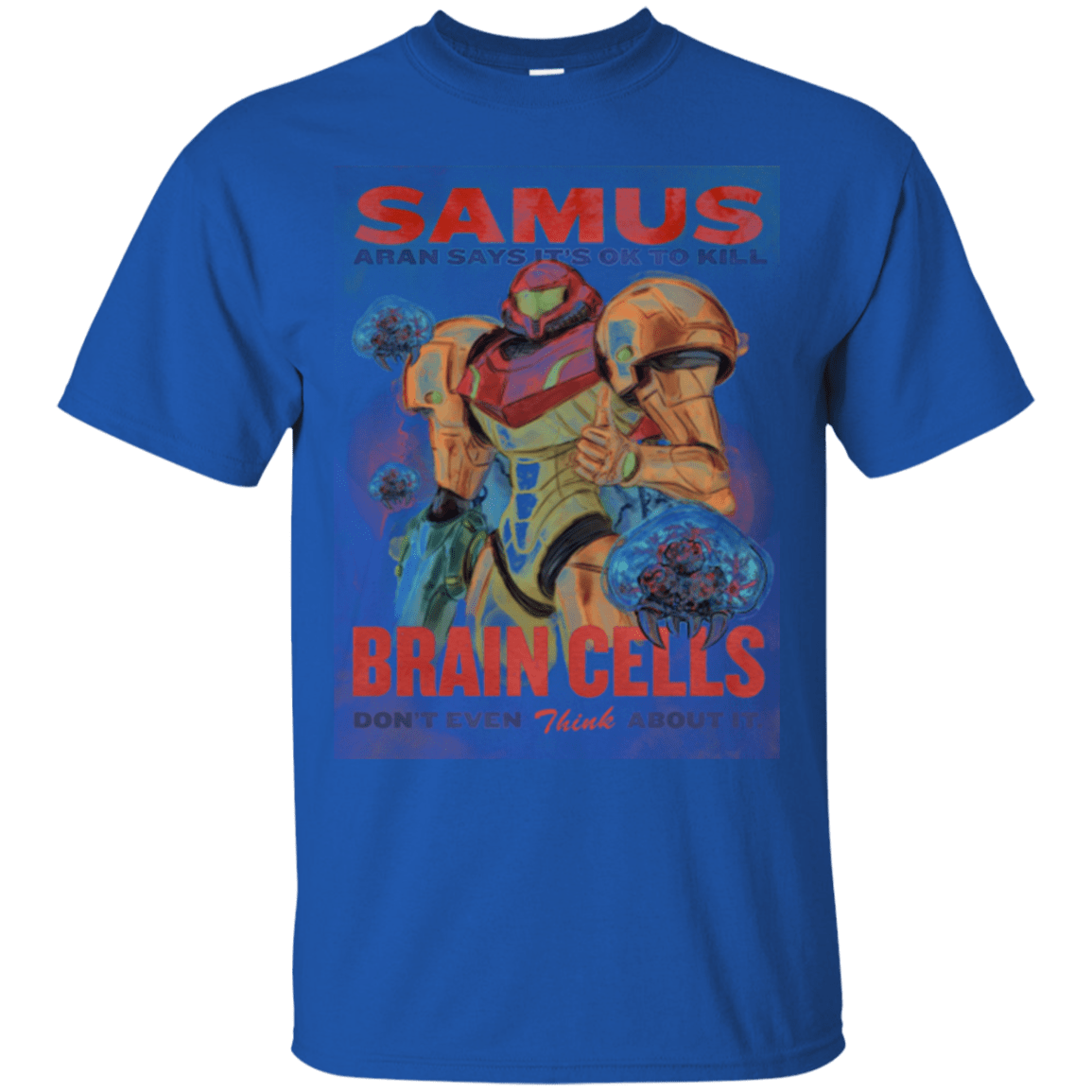 T-Shirts Royal / Small Samus Aran Propaganda T-Shirt
