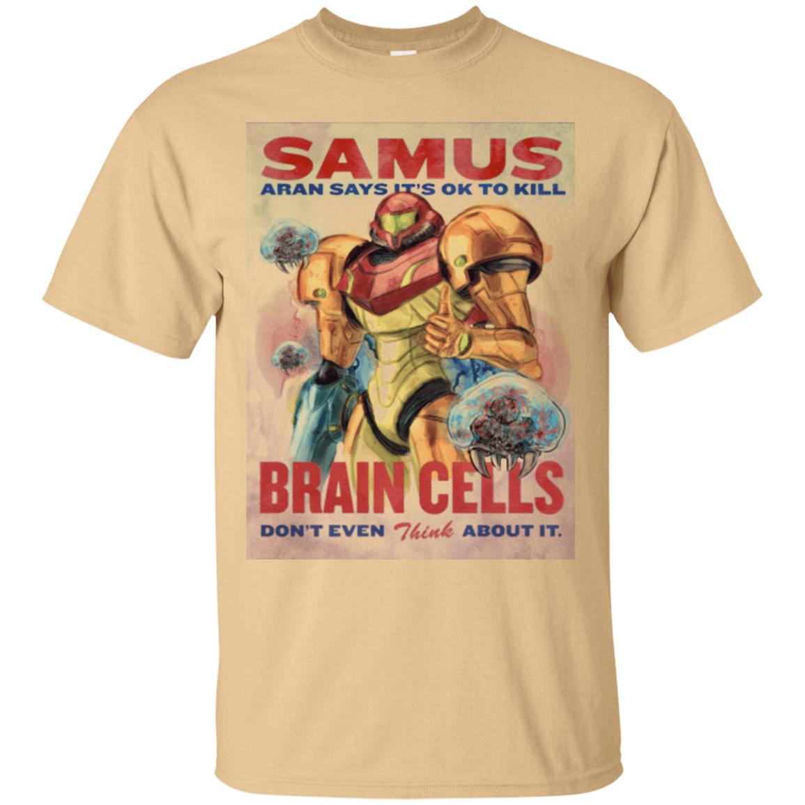 T-Shirts Vegas Gold / Small Samus Aran Propaganda T-Shirt