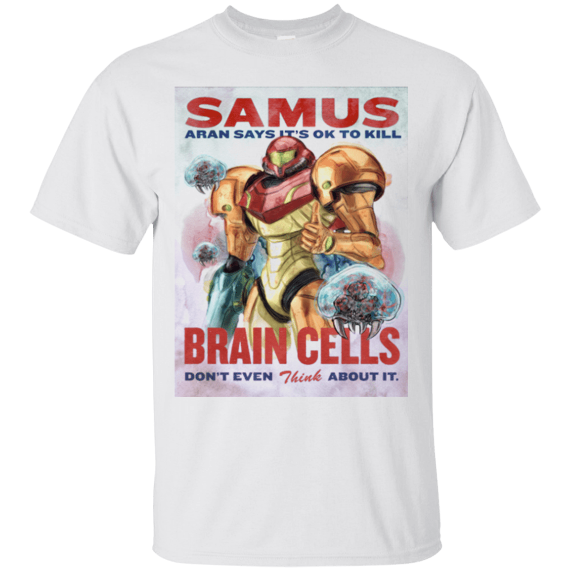T-Shirts White / Small Samus Aran Propaganda T-Shirt