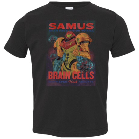 T-Shirts Black / 2T Samus Aran Propaganda Toddler Premium T-Shirt