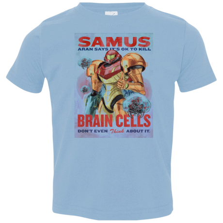 T-Shirts Light Blue / 2T Samus Aran Propaganda Toddler Premium T-Shirt