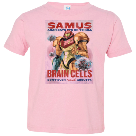 T-Shirts Pink / 2T Samus Aran Propaganda Toddler Premium T-Shirt