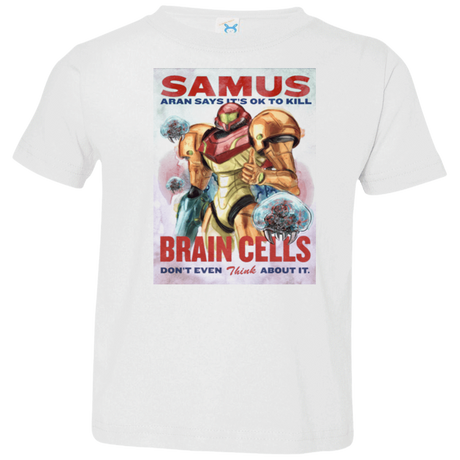 T-Shirts White / 2T Samus Aran Propaganda Toddler Premium T-Shirt