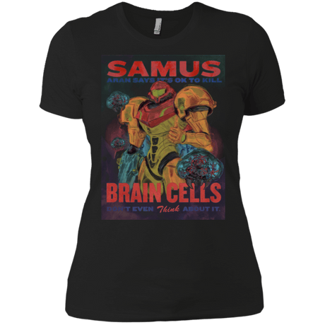 T-Shirts Black / X-Small Samus Aran Propaganda Women's Premium T-Shirt