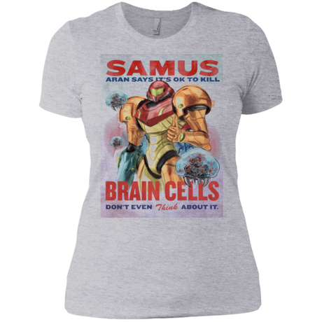 T-Shirts Heather Grey / X-Small Samus Aran Propaganda Women's Premium T-Shirt