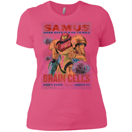 T-Shirts Hot Pink / X-Small Samus Aran Propaganda Women's Premium T-Shirt