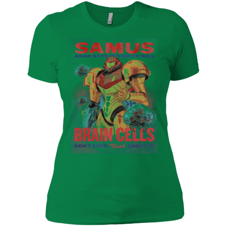 T-Shirts Kelly Green / X-Small Samus Aran Propaganda Women's Premium T-Shirt