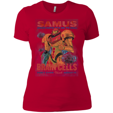 T-Shirts Red / X-Small Samus Aran Propaganda Women's Premium T-Shirt